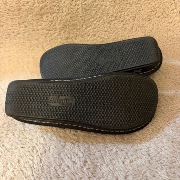 Alegria Paloma Black Paisley Leather Mary Jane Rocker Shoes JIL-561 Womens 8 W - Picture 7 of 9